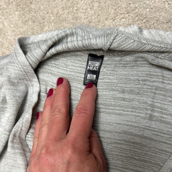 Gray Open Front Cardigan - Picture 3 of 3